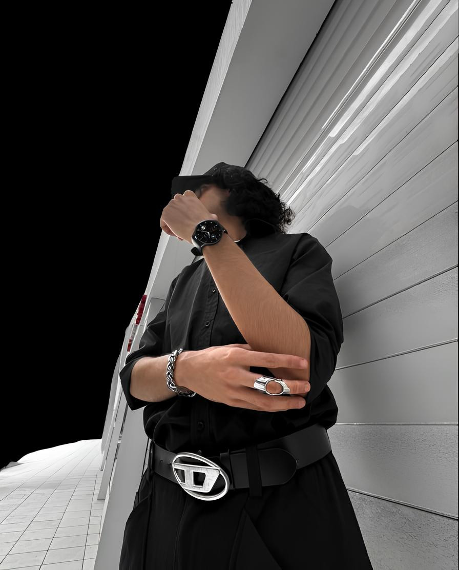 Punk Chrome Ring | US Size 7 - Image 4