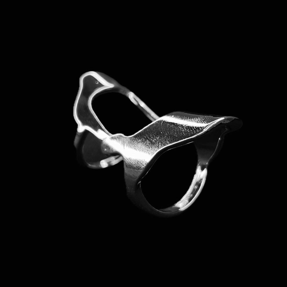 Punk Chrome Ring | US Size 7 - Image 7