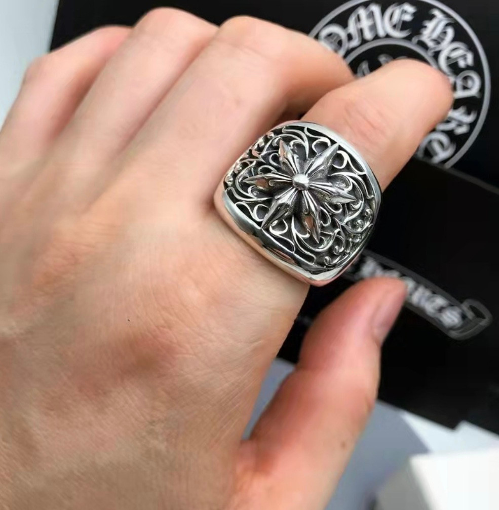 Chrome 6 Heart Ring - Image 2