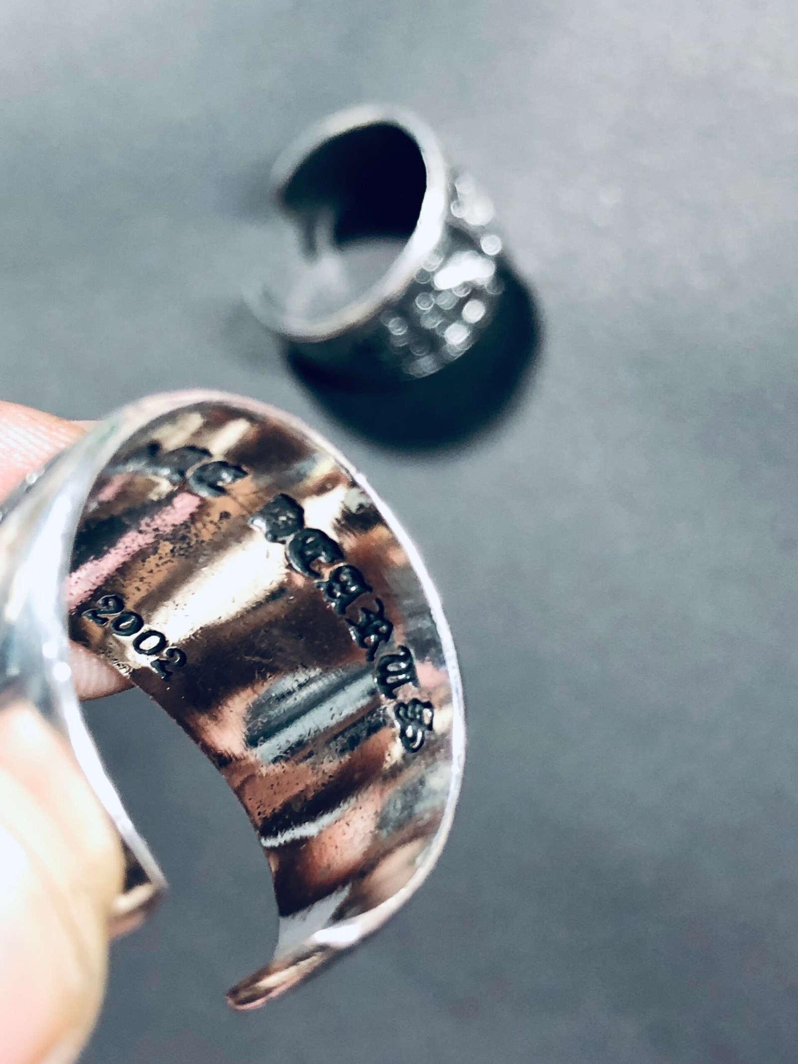 Chrome 6 Heart Ring - Image 3