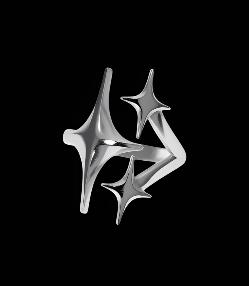 Y2k Star 3 Ring