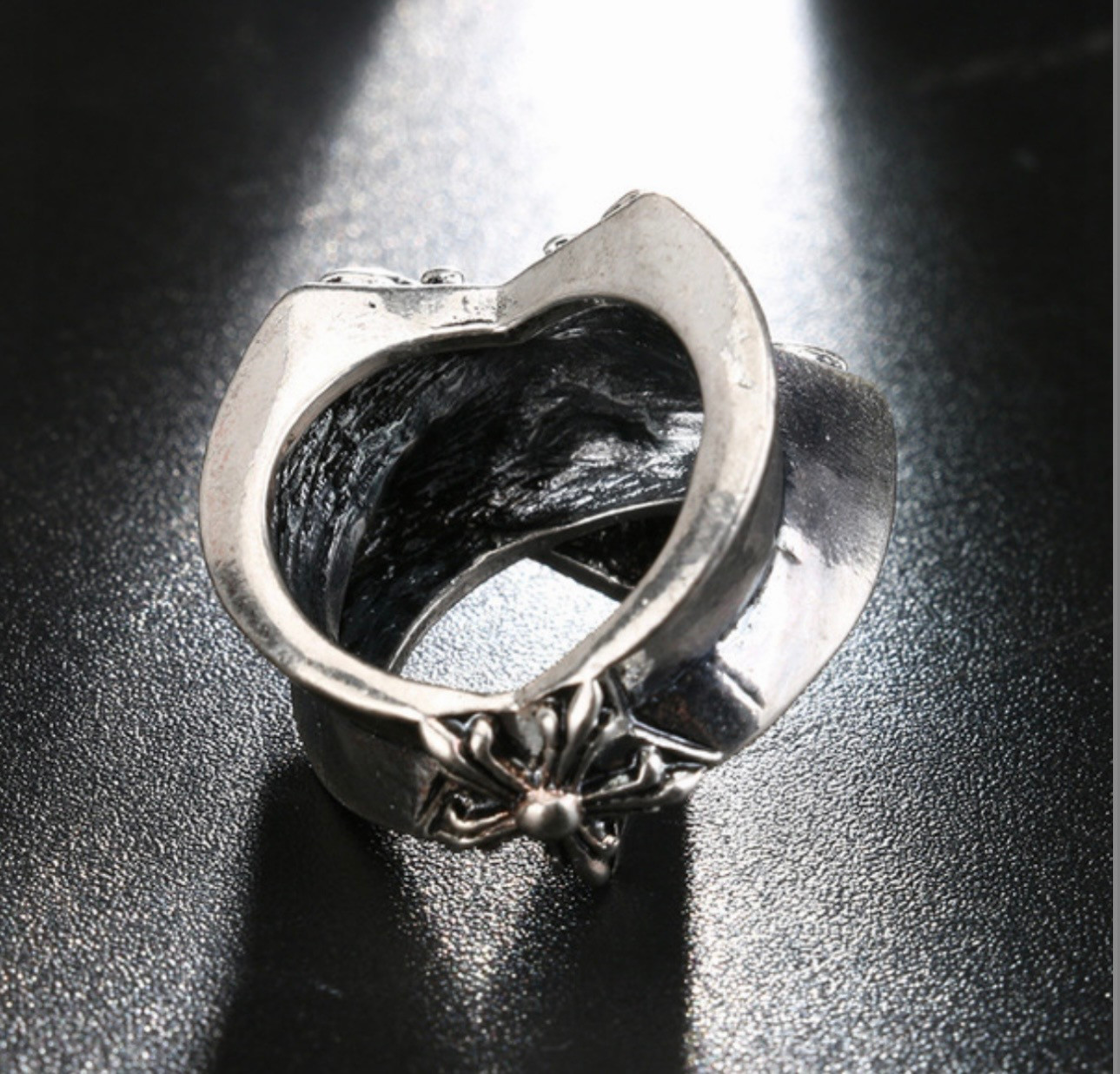 Chrome Star Heart Ring - Image 5
