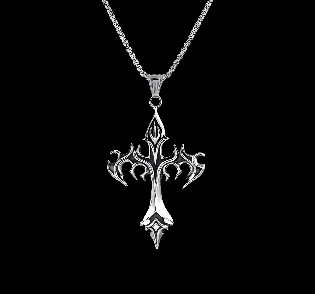 Chrome Fire Heart Chain