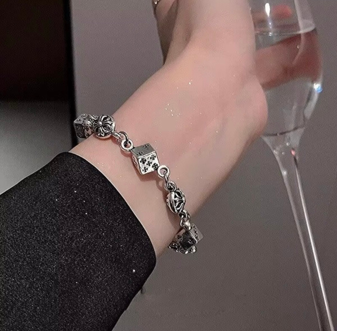 Chrome Heart Dice Bracelet - Image 4