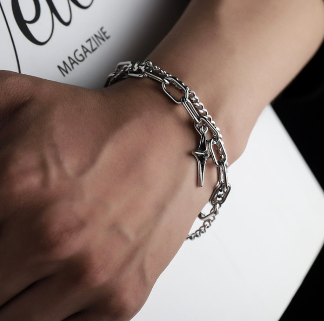 Y2K Star Chain Bracelet - Image 4