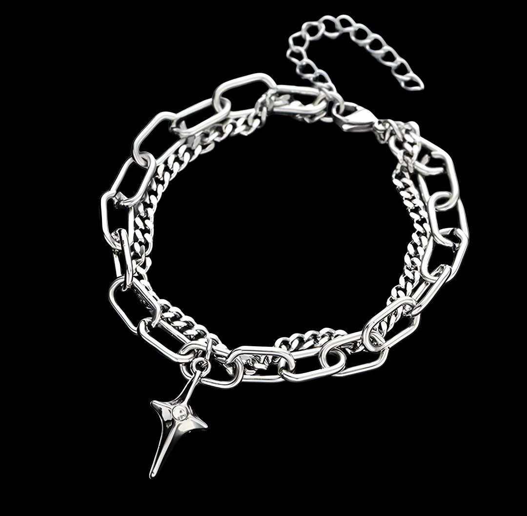 Y2K Star Chain Bracelet