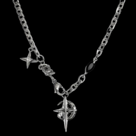 Y2K Moon Star Necklace